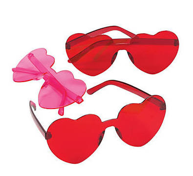 Kids Heart Glasses |  Red & Pink |  100% UV Superior Quality 380