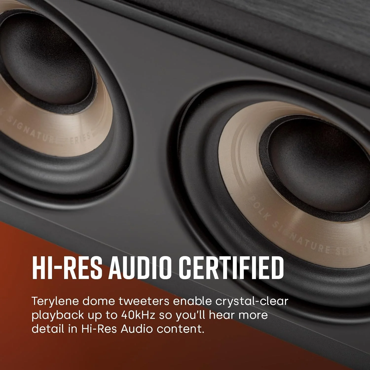 Polk Audio SIGS35CELWT Signature Elite ES35 middenluidspreker, slanke, hogeresolutie middenluidspreker, Hi-Res-gecertificeerd, Dolby Atmos- en DTS:X-compatibel, wit