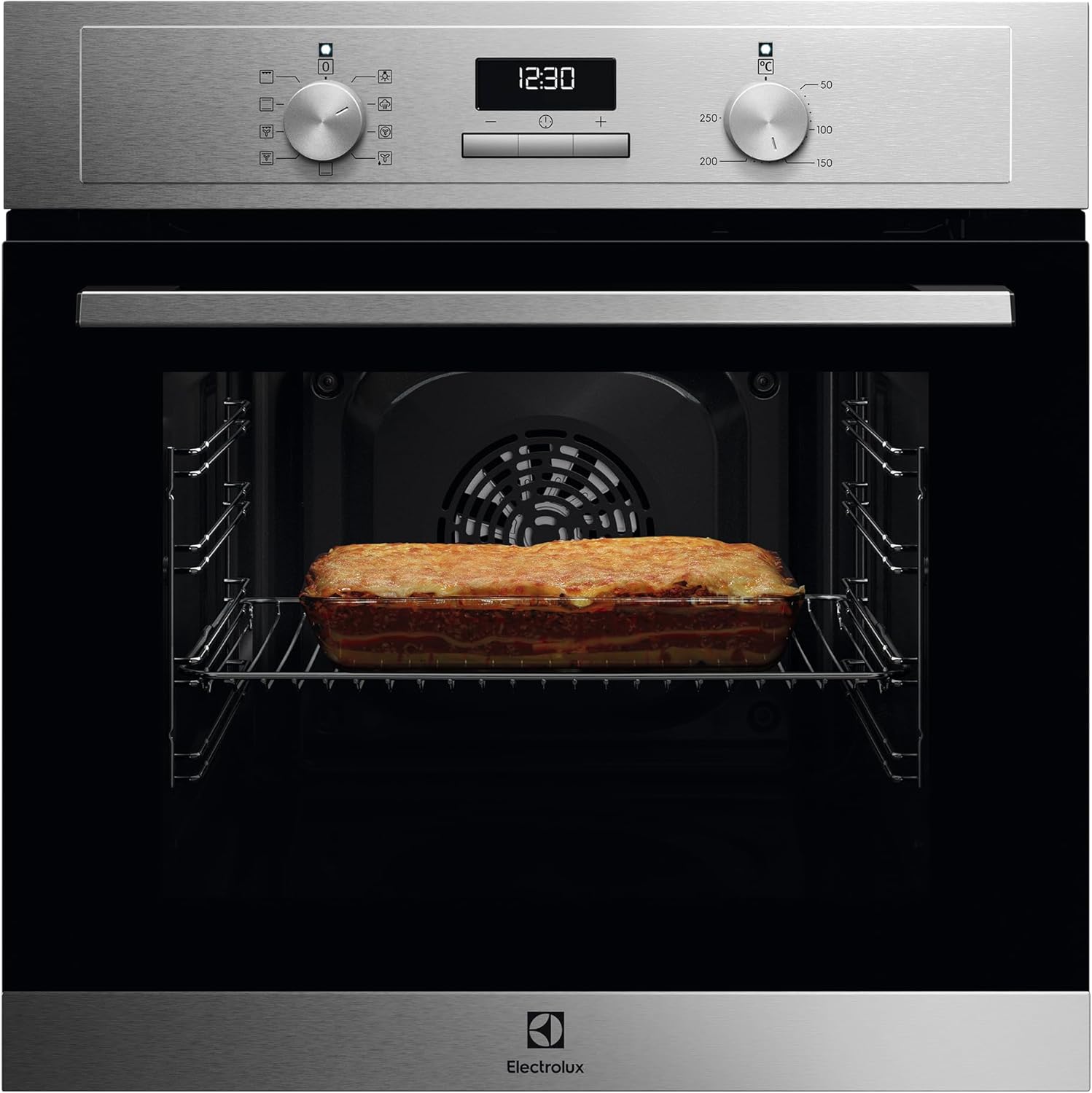 Electrolux Serie 600 Forno da Incasso Multifunzione, Capacità 72 L, EOF4P46X, Classe A+, SurroundCook, Pulizia Pirolitica, 589x594x569 mm, Acciaio Inox Antimpronta
