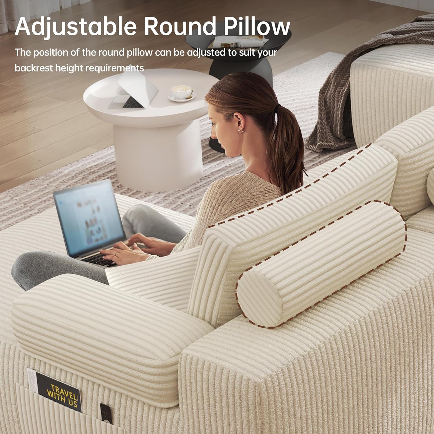 DURASPACE Cloud-Sektionalsofas für das Wohnzimmer