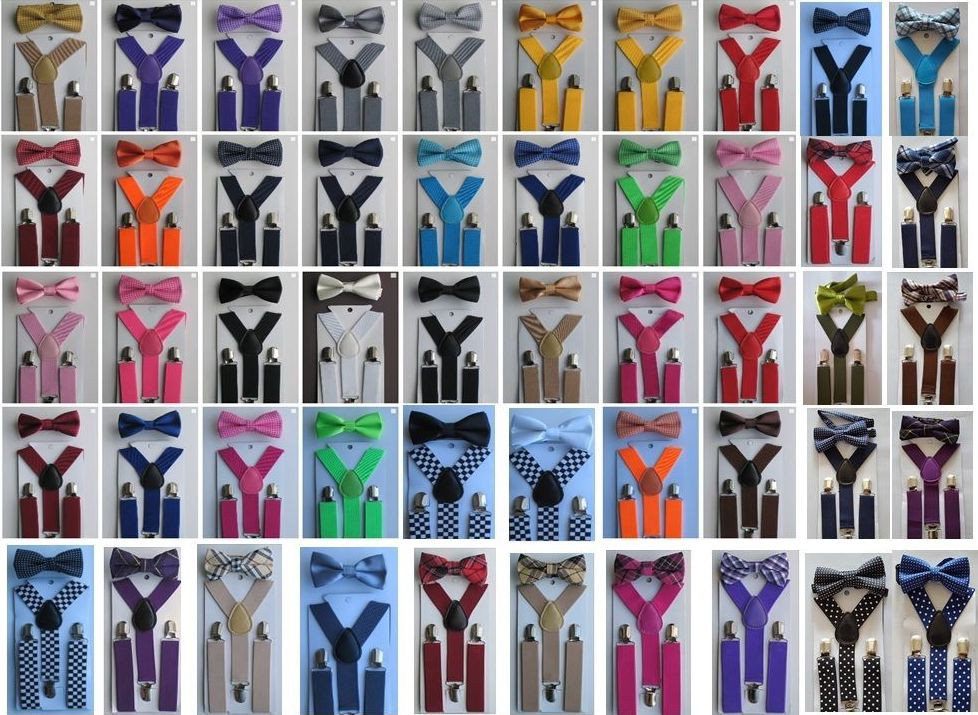 Bowtie and Suspenders | Suspender with Bowtie | SET