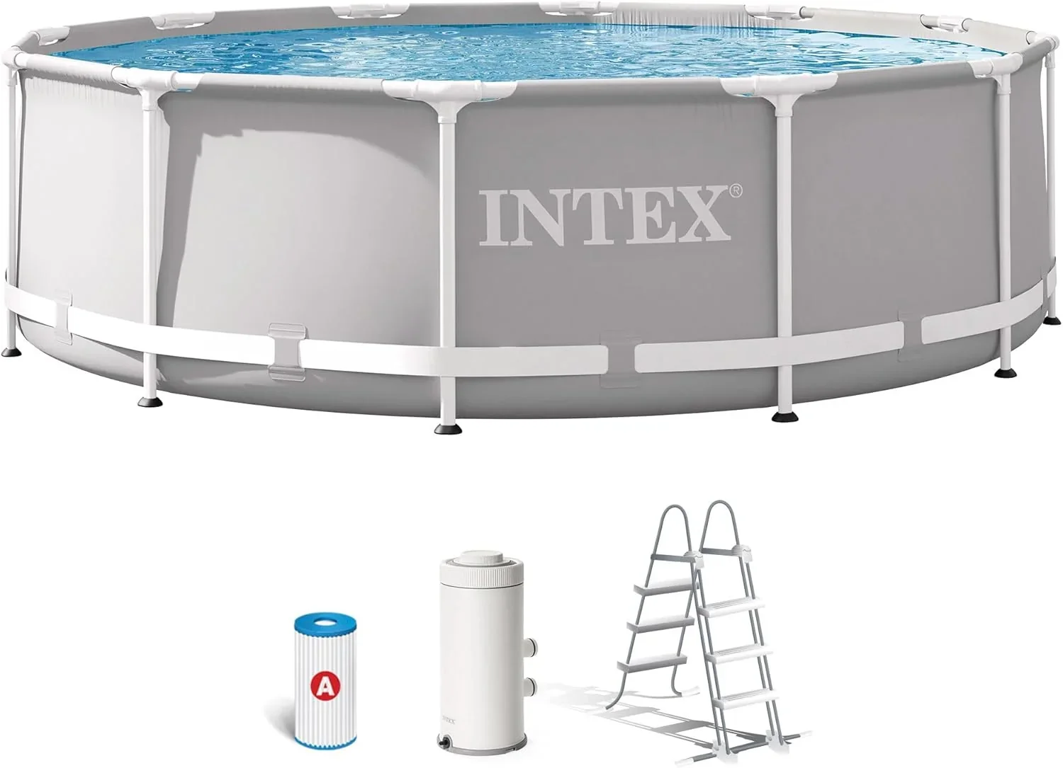 Intex 26716NP - Piscina redonda desmontable intex prisma frame 366x99 cm con depuradora