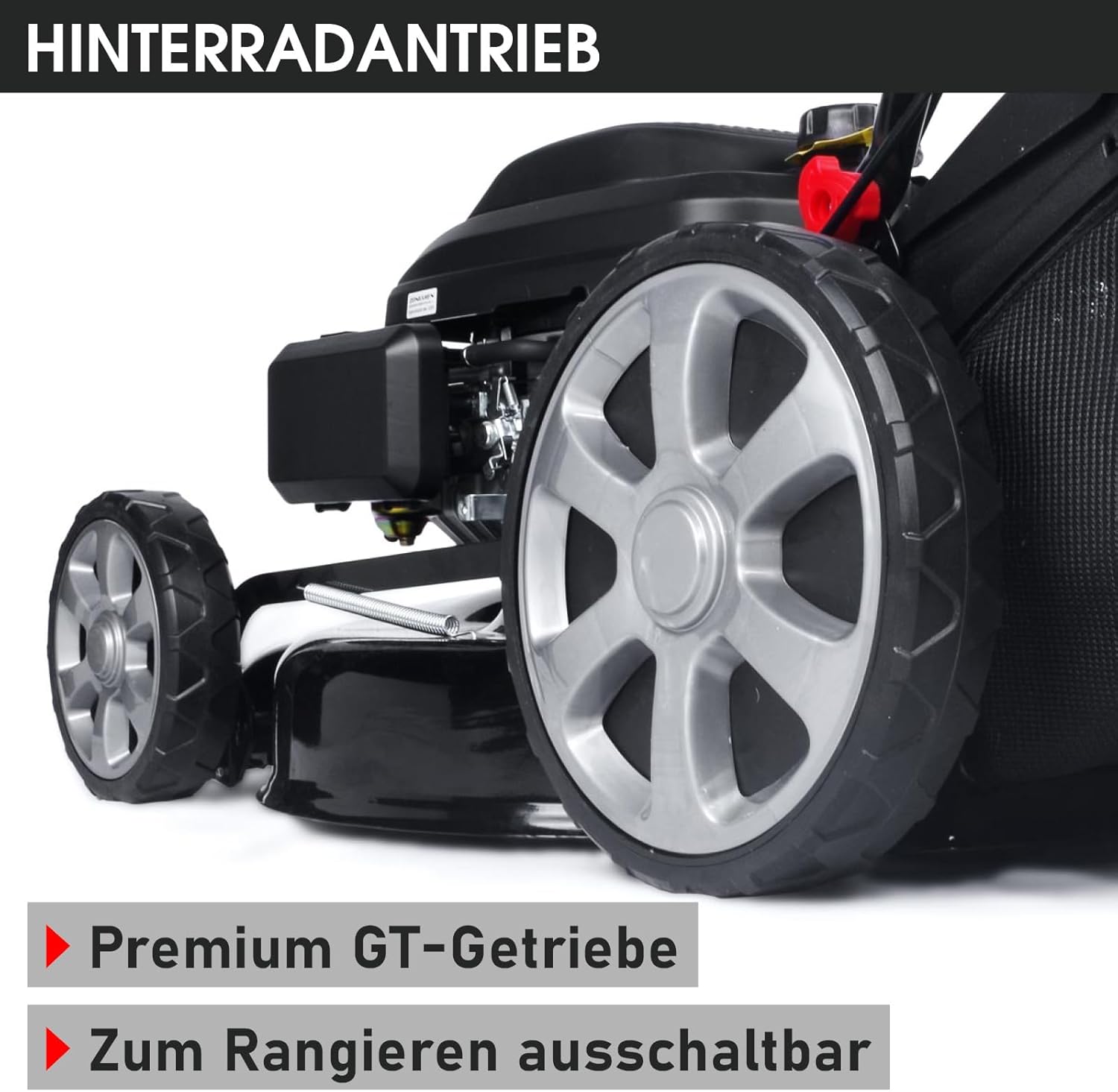 BRAST Benzin Rasenmäher mit Antrieb | 5,2kW (7PS) | 55cm Schnittbreite | viele Modelle | TÜV | 30-80mm Schnitthöhe | 60L Fangkorb | 4 Takt OHV Motor | Stahlgehäuse | Power
