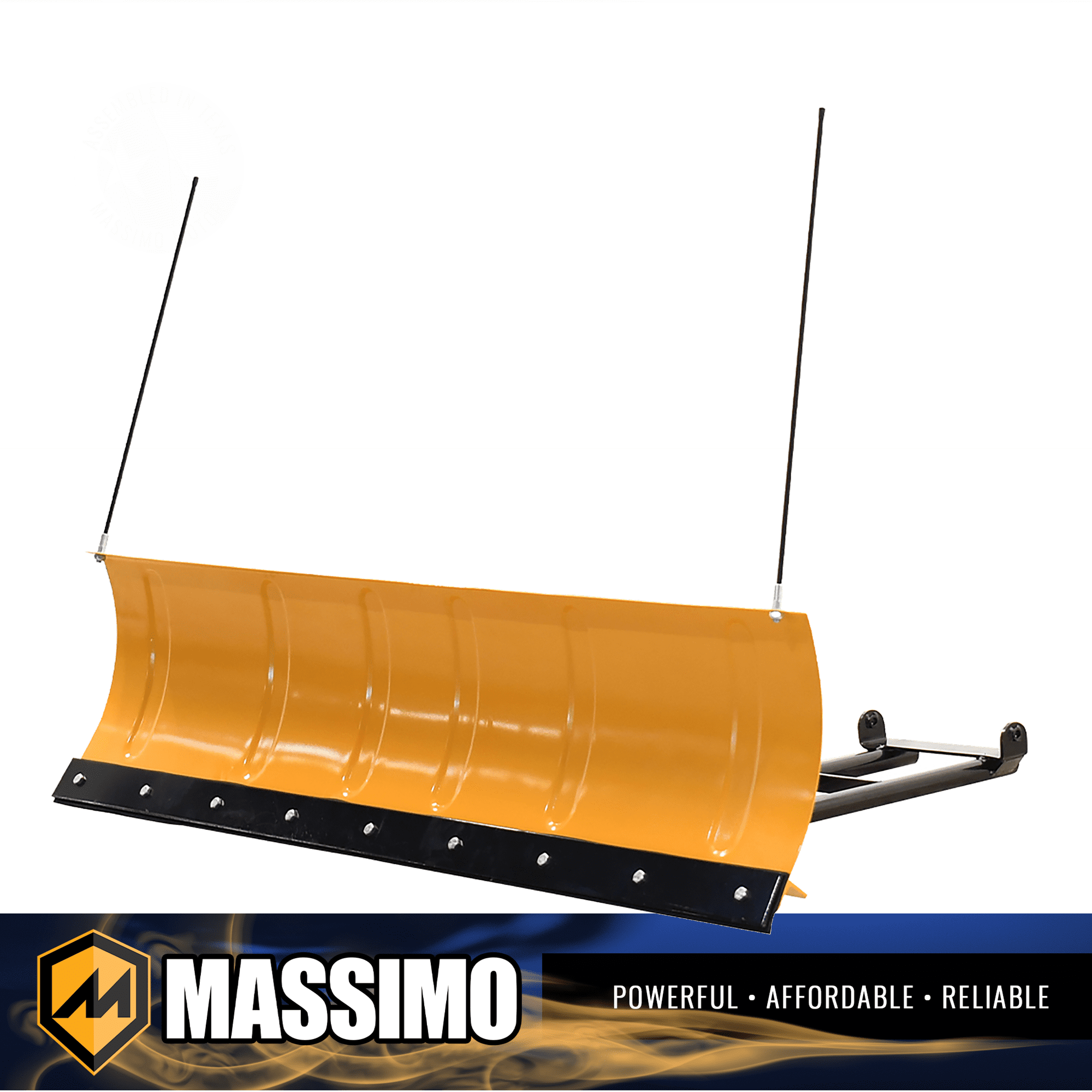 Massimo 60′�?Universal Snowplow Blade Attachment for UTV/ATV �?Durable, Adjustable, Polaris-Compatible