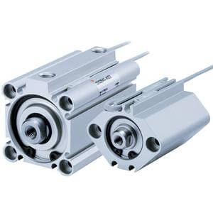 SMC CDQ2B25-5DMZ, C(D)Q2, Compact Cylinder, Double Acting, Single Rod w/Auto Switch Mounting Groove