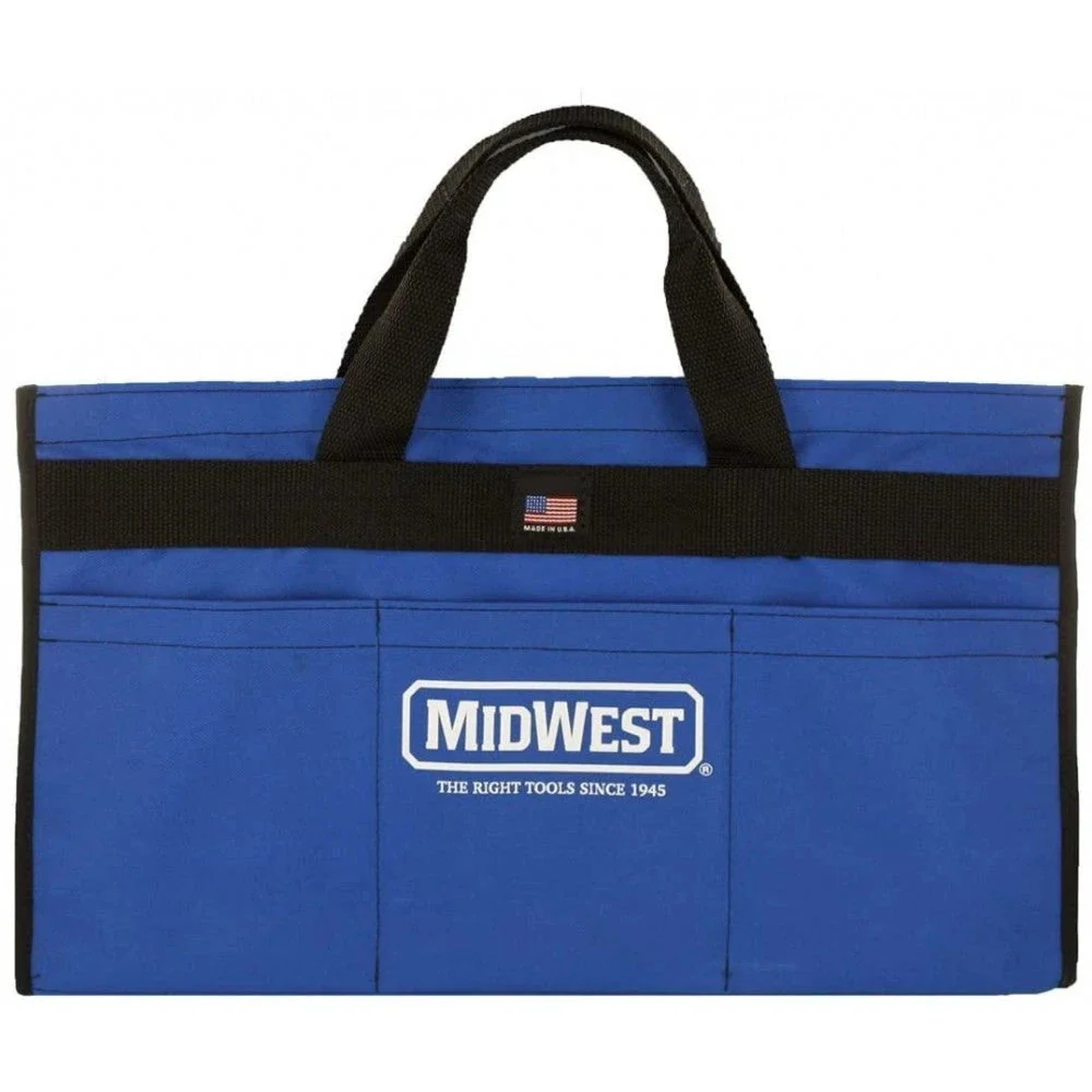 MIDWEST – Kit de Herramientas HVAC – Juego de 9 Piezas que Incluye Tijeras para Aviación con Herramientas para Trabajos en Metal y Bolsa – MWT-HVACKIT03