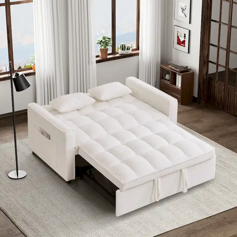 Ouyessir 3-in-1 Versatile Convertible Sofa Bed