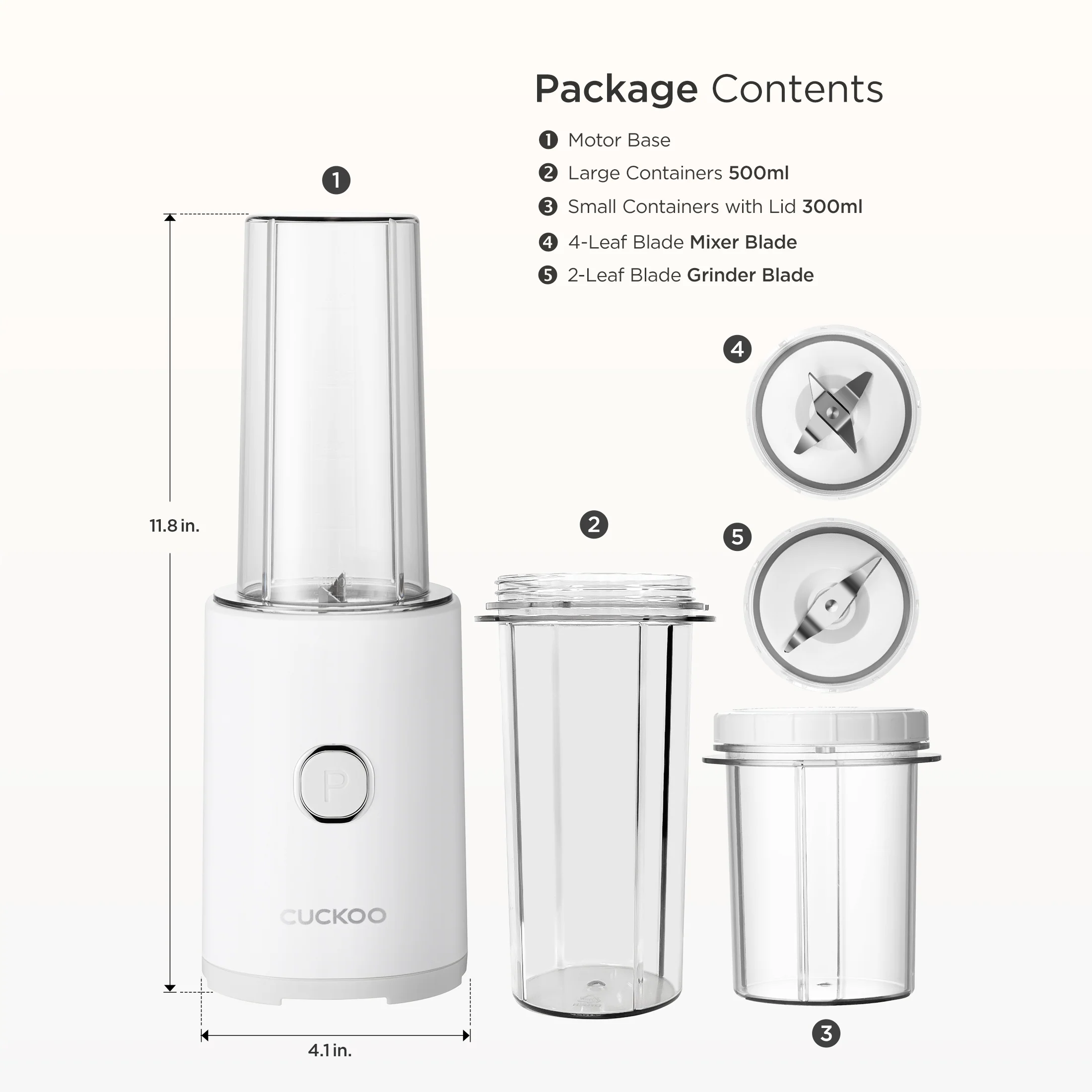 2025 Mezcladora Personal de Un Solo Toque (CFM-D60W)