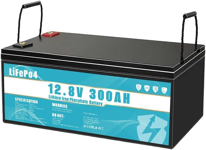 2026 LiFePO4 Batterie 12V 300Ah Lithium Eisenphosphat Batterie, ausgestattet mit 300A BMS, Lebensdauer über 8 Jahre, geeignet für Camping, Solarenergie, Notstromversorgung usw.