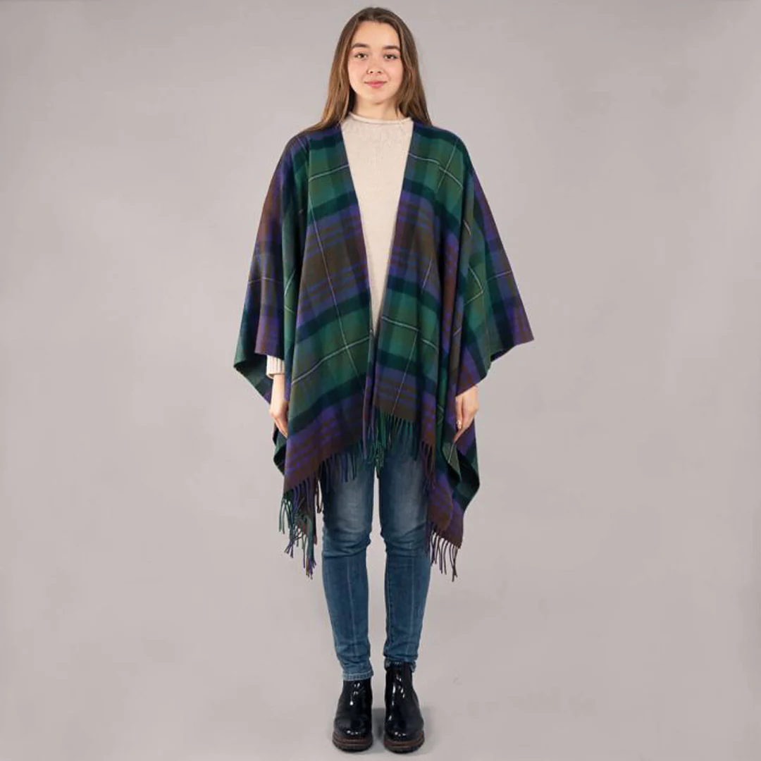 Lambswool Tartan Cape - Isle of Skye
