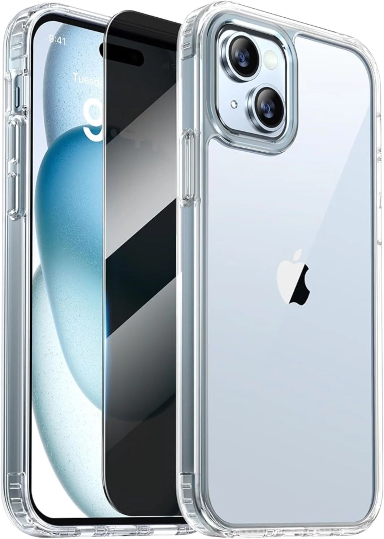 Transparente H��lle f��r iPhone mit Displayschutz