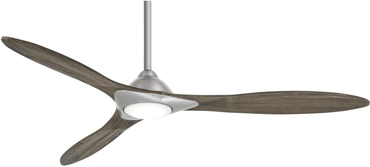 Minka-Aire Sleek 60′′ Ceiling Fan, Soft Brass/White, LED, Smart Remote/App Control, Energy Star Certified