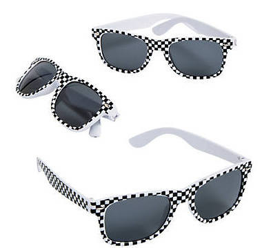 Race Car Sunglasses | Checker Sunglasses  KIDS 1077 12 PACK