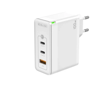 USB C Schnellladegerät 100W 3-Port USB-C+A Mehrfach Stecker mit PD+QC