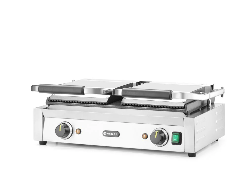 HENDI Kontakt-Grills unten glatt, 230V/3600W