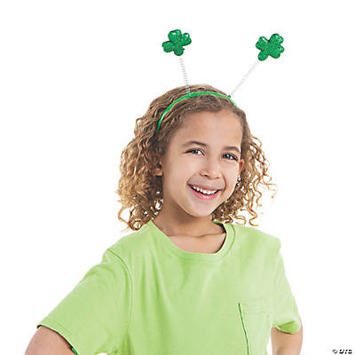 St Patricks Irish Shamrock Boppers Headband 1829