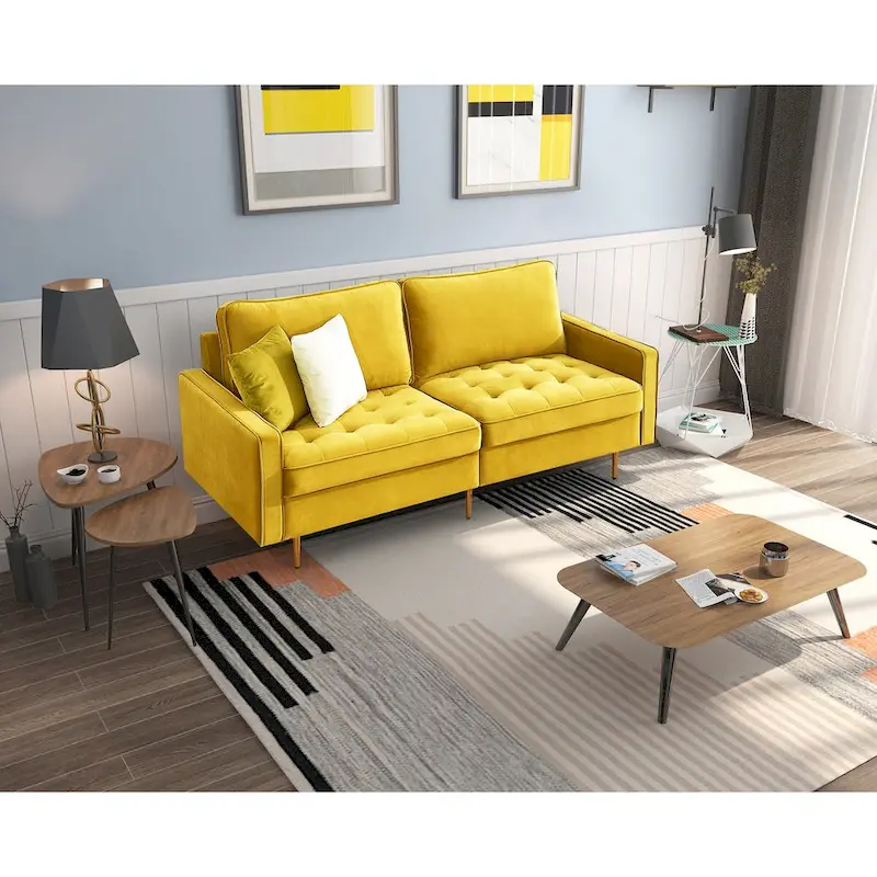 Velvet Fabric Sofa