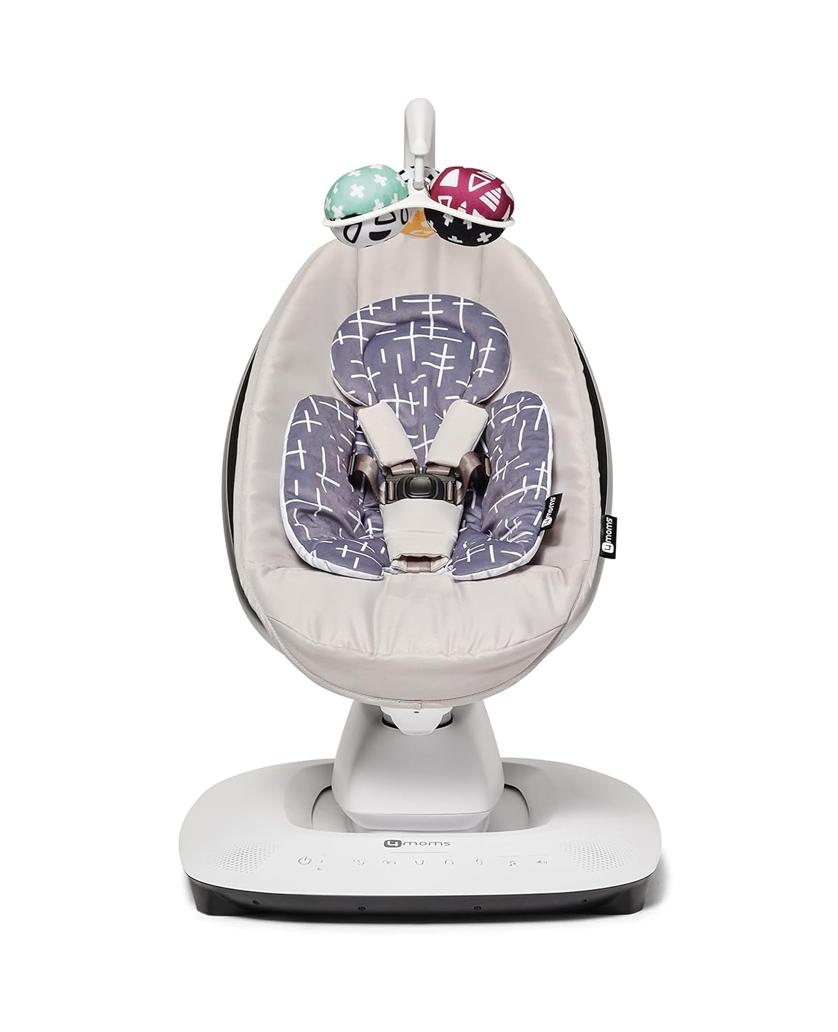 4moms MamaRoo Bluetooth Baby Swing, Multi-Motion, Gray, 5 Unique Motions, Wi-Fi Enabled