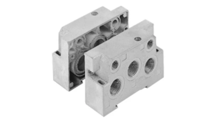 Norgren V70424-B5C, Modular sub-bases and end plates for V40/V41 Mini ISO valves