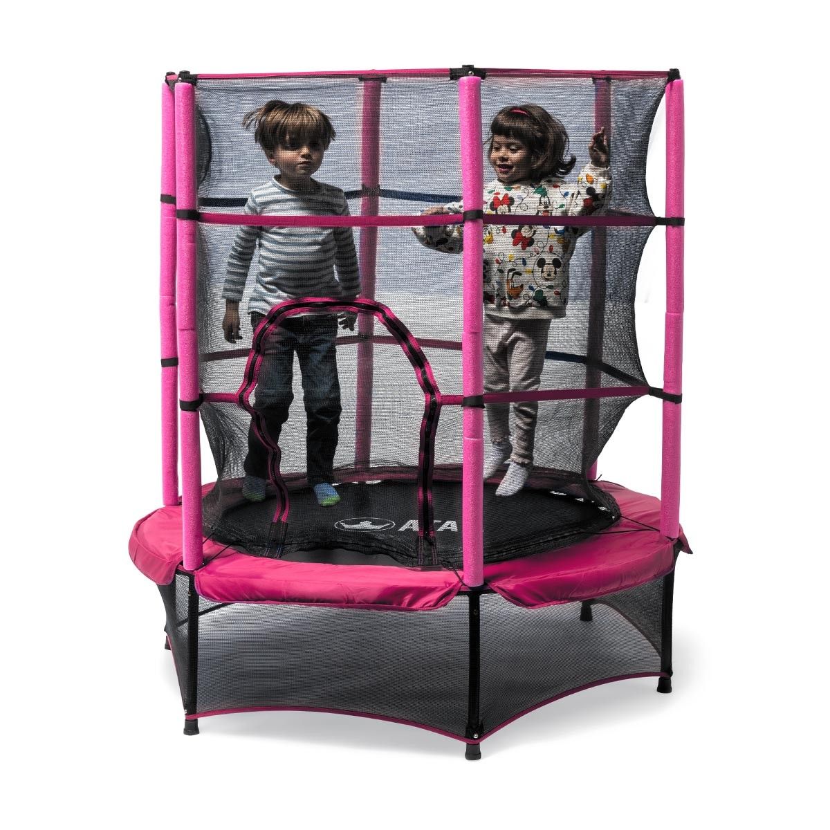 Cama Elástica Infantil Ataa 140 Rosa - Juegos Y Juguetes Infantiles Para Niños Al Aire Libre