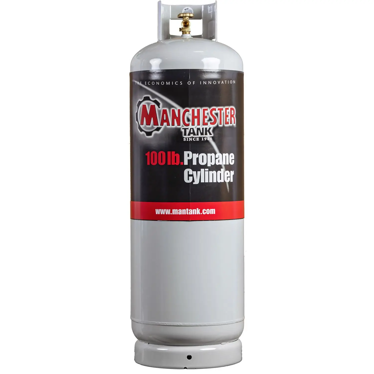 Cilindro de Propano Vacío de Acero Manchester Tank de 100 lb, Tipo 1
