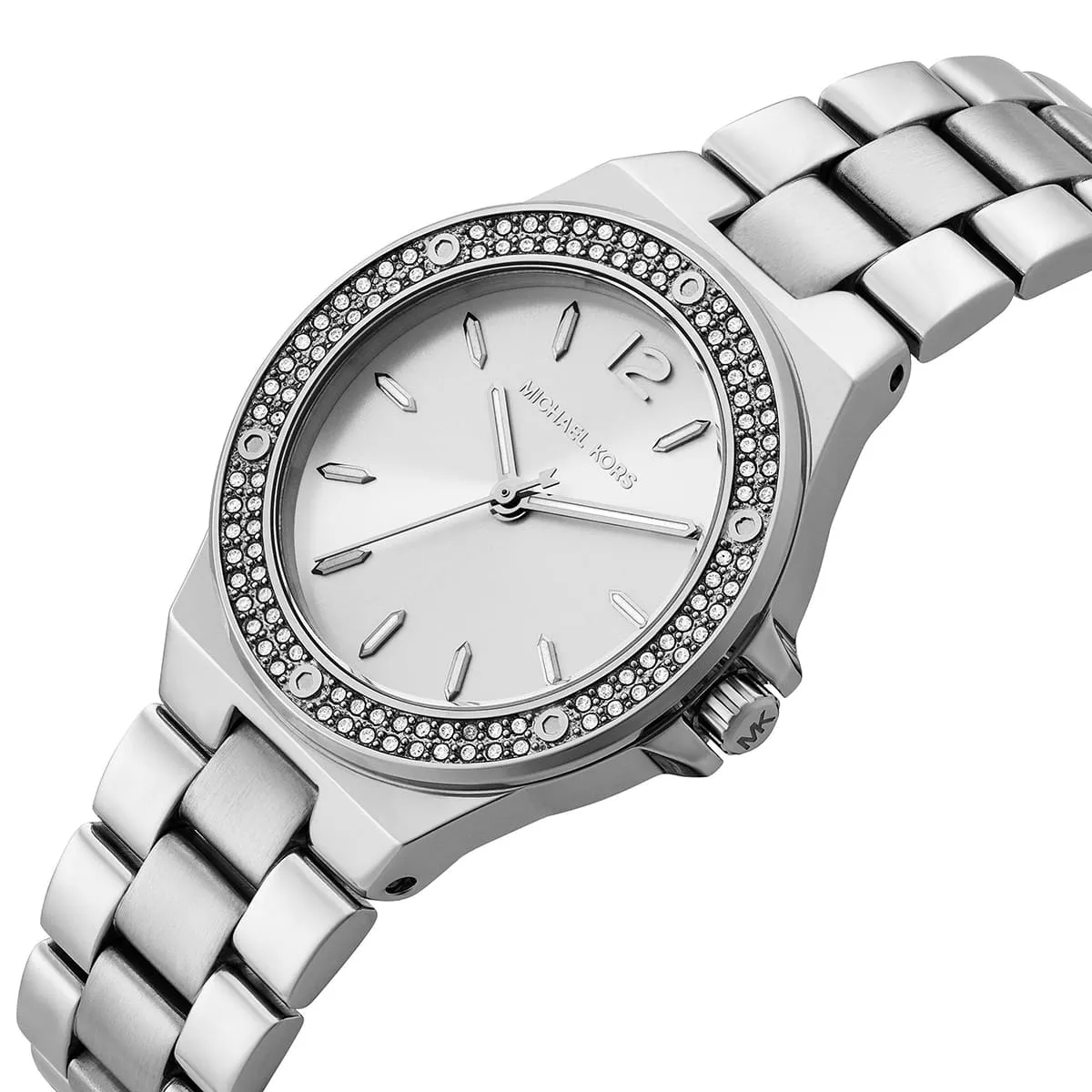 Michael Kors Mini Lennox Pavé Silver-Tone Women's Watch - MK7280
