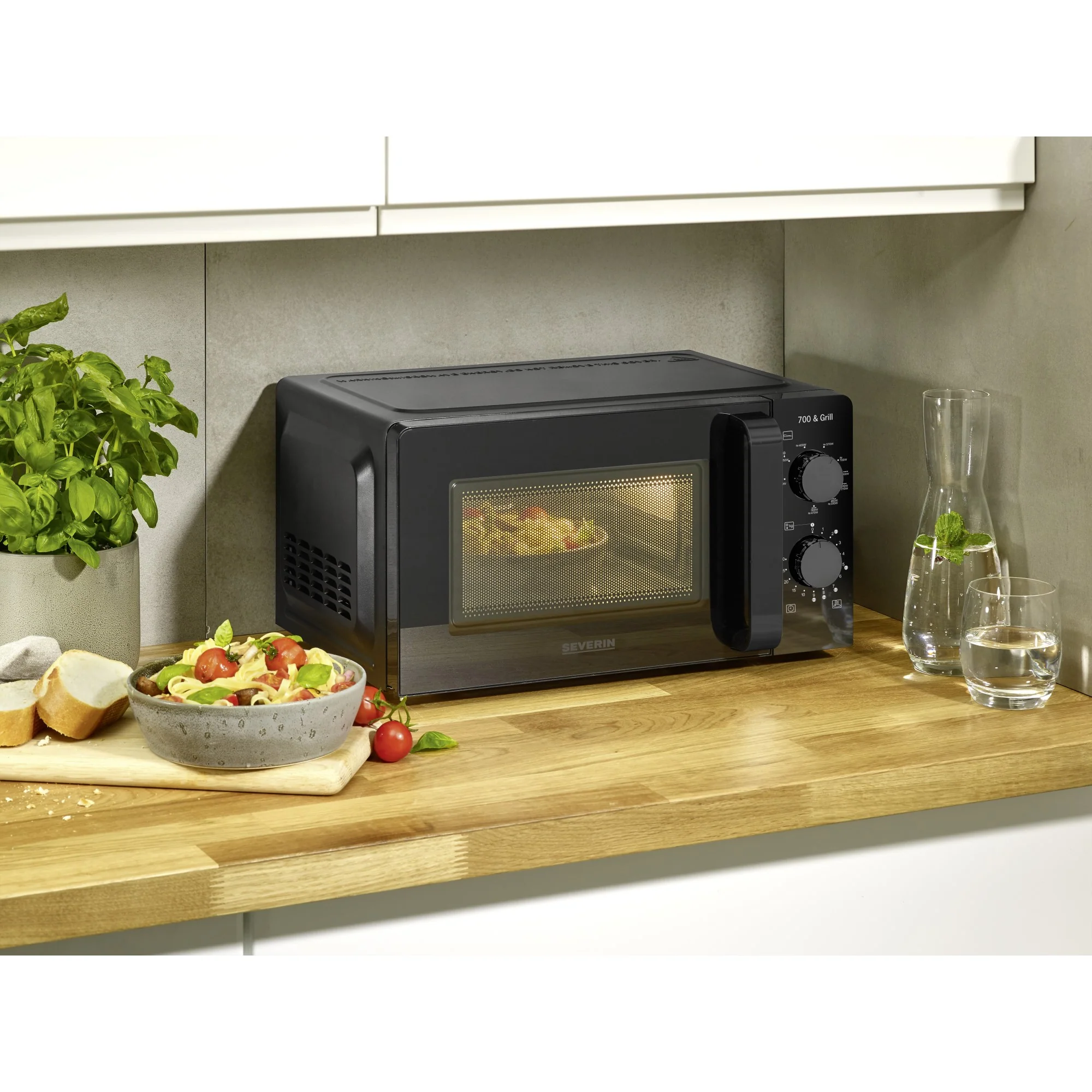 Severin Mikrowelle mit Grill MW9189CH 19L