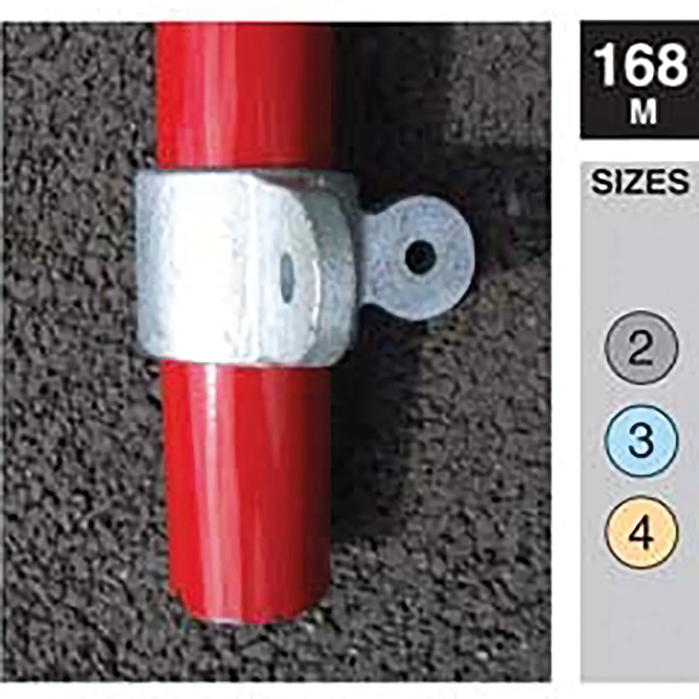 FT Pro - PCLAMPS-168M-4 90�� Male Corner Swivel Size 4