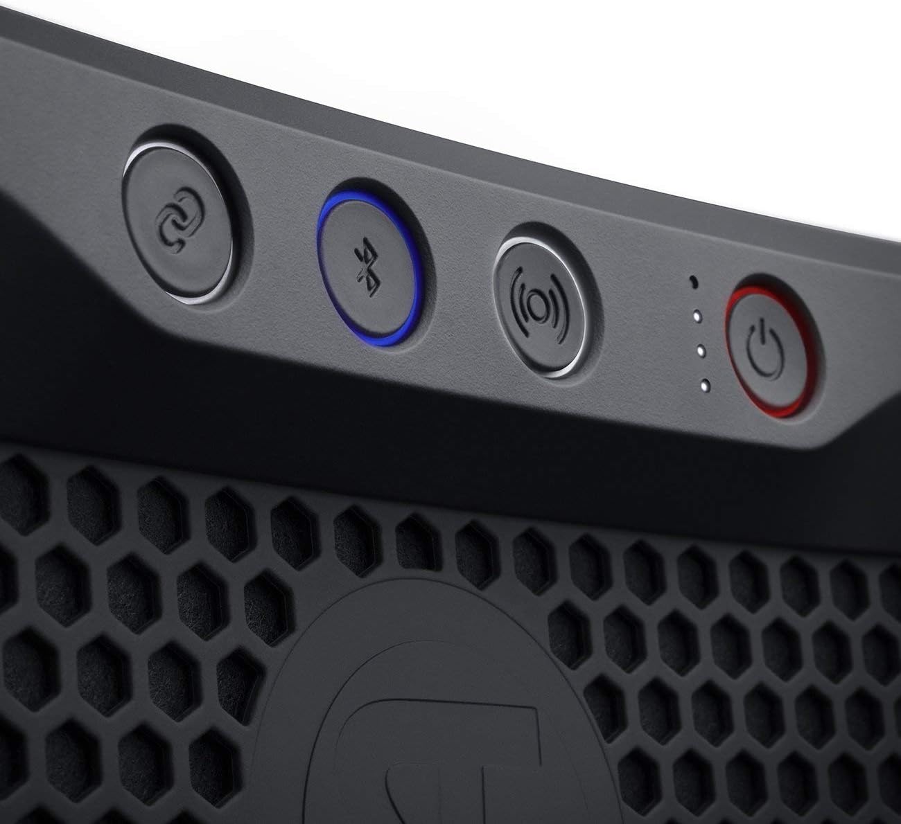 Teufel ROCKSTER Cross Tragbarer Bluetooth-Stereo-Speaker Lautsprecher Wireless Musik Akku bis zu 16 Stunden Strahlwassergeschützt nach IPX5 Schwarz