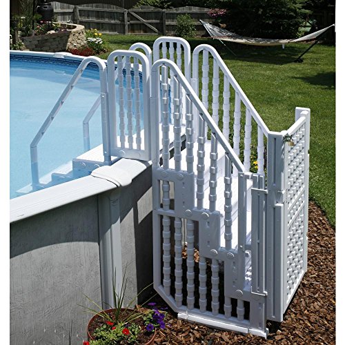 2026 Nuevo sistema de entrada para piscina con escalones y puerta fácil de uso