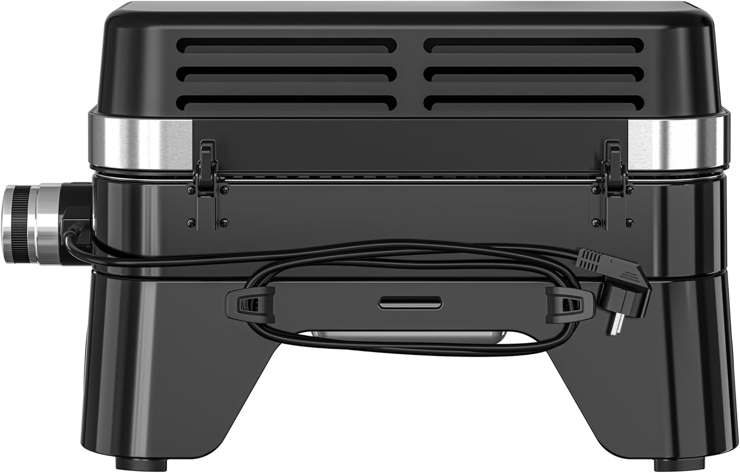 Campingaz Grill Attitude2go, Gasgrill & Elektrogrill, Tischgrill, tragbarer Balkon-, Camping-Grill, mit Deckel, Thermometer und Gusseisen-Grillrost, Betrieb mit Gas oder Elektro