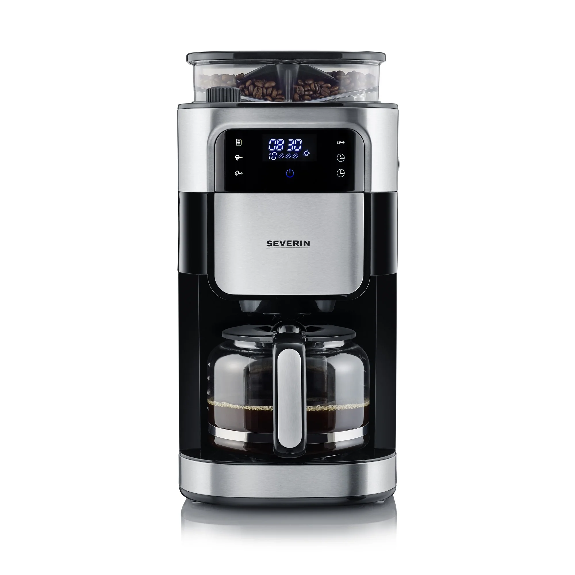 Severin Filterkaffeemaschine mit Edelstahl-Mahlwerk KA4813