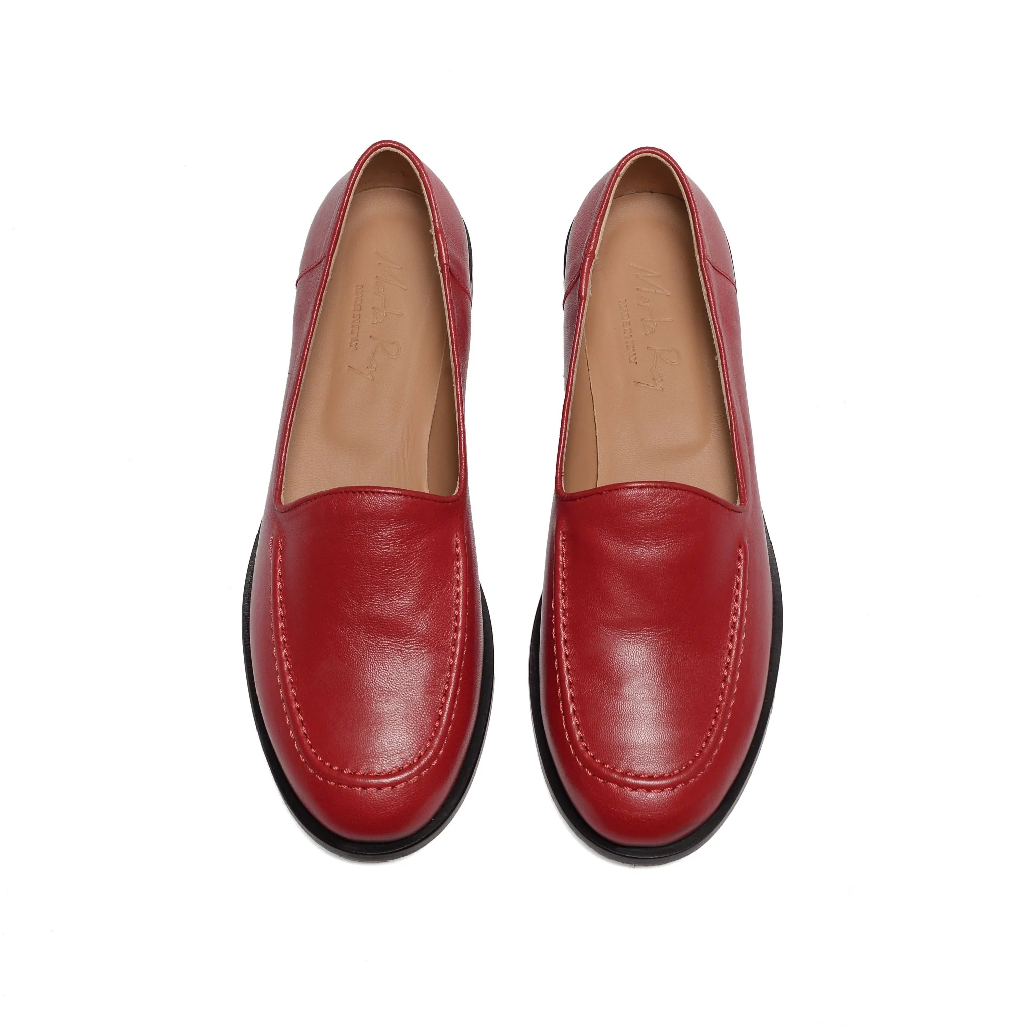 Mocassino Cosima nappa rosso