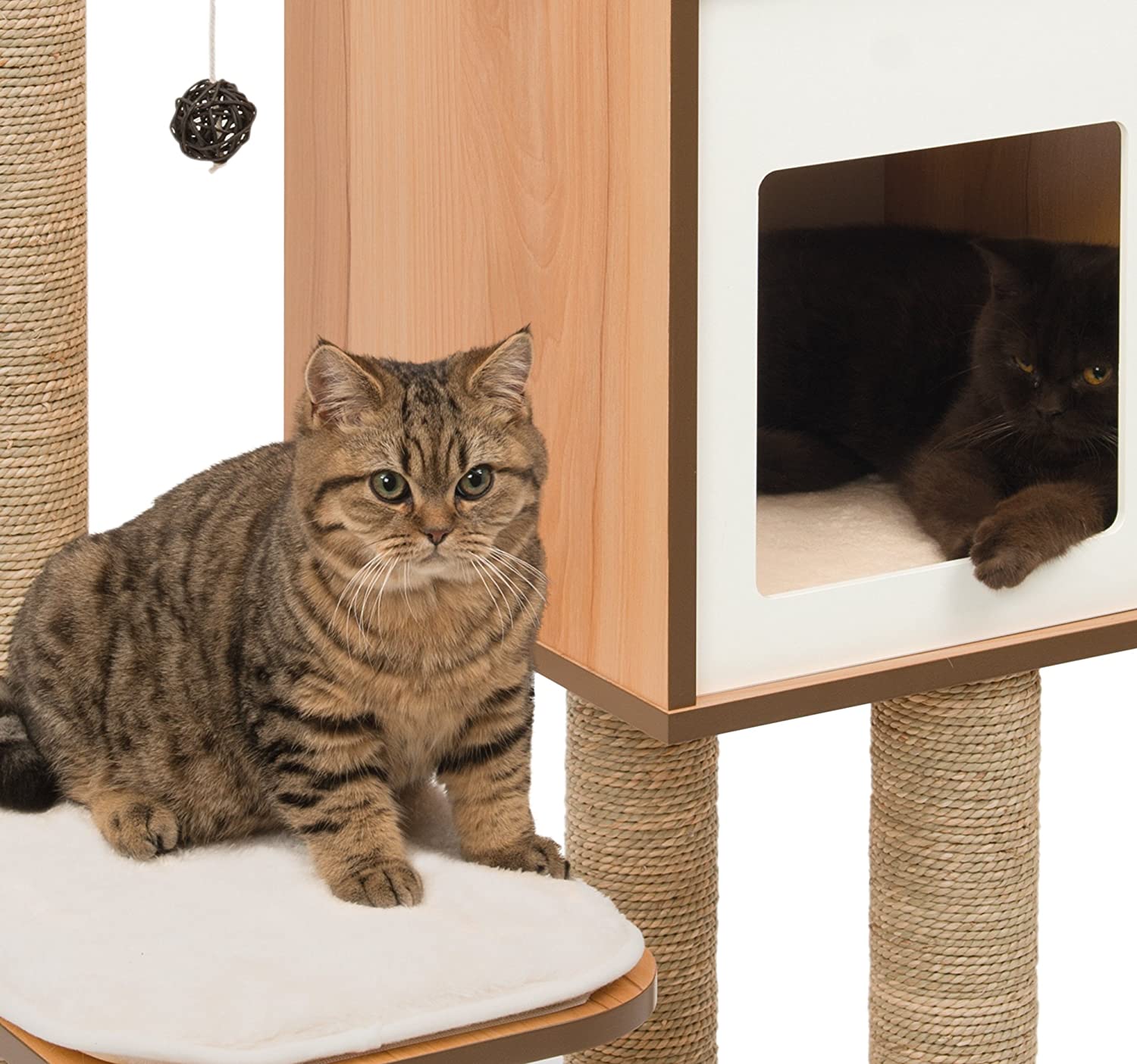 Vesper High Base 47.8-in Modern Cat Tree & Condo