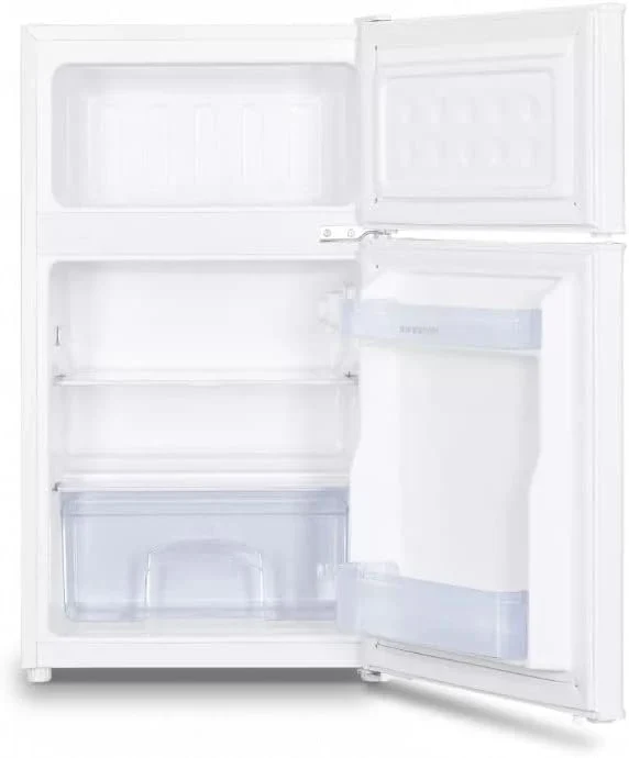 INFINITON | Frigorifico FG-A82B2P | Dos Puertas | Capacidad 85 L | Descongelación DEFROST | Alto 85 Cm | Clase Energética A+ /F | Temperatura Regulable | Color Blanco |
