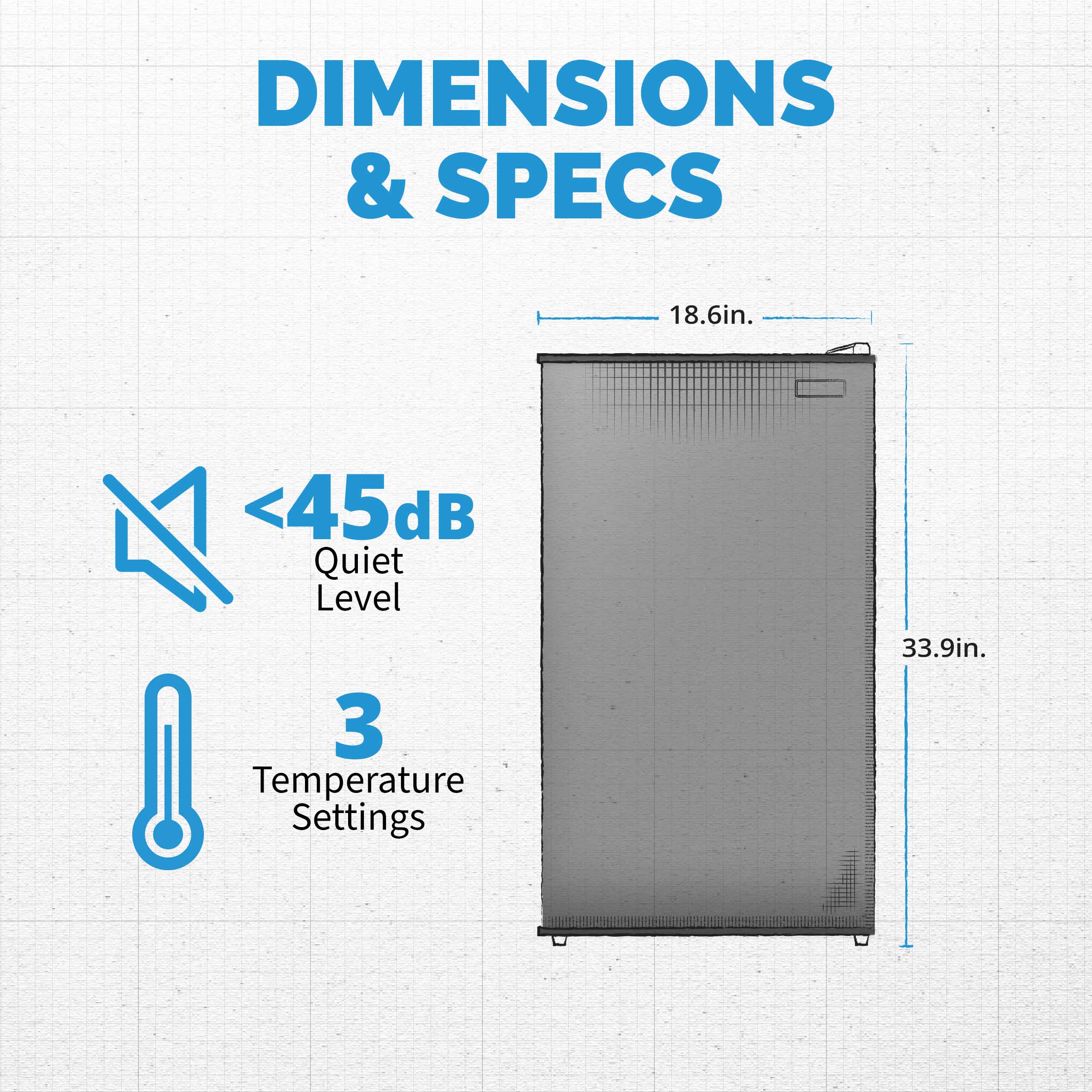 2025 Newair® Mini refrigerador compacto con congelador, 3,3 pies cúbicos – Negro