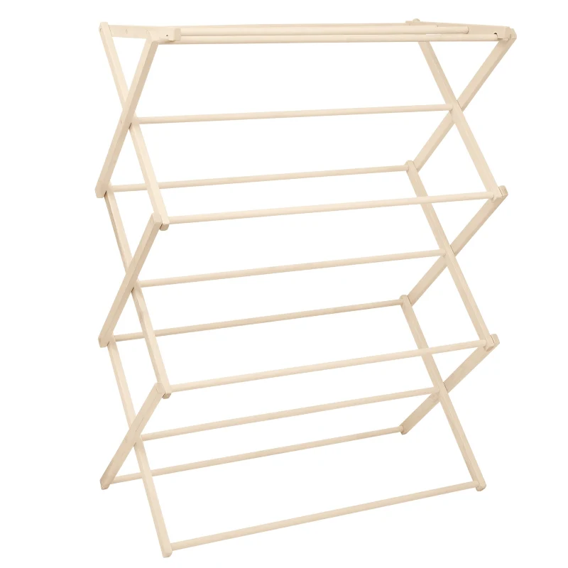 Pennsylvania Woodworks X-Large Flat Top Clothes Drying Rack: Solid Maple Hard Wood Laundry Rack for Sweaters, Blouses, Lingerie & More, Durable Folding Drying Rack, Made in USA, No Assembly Needed