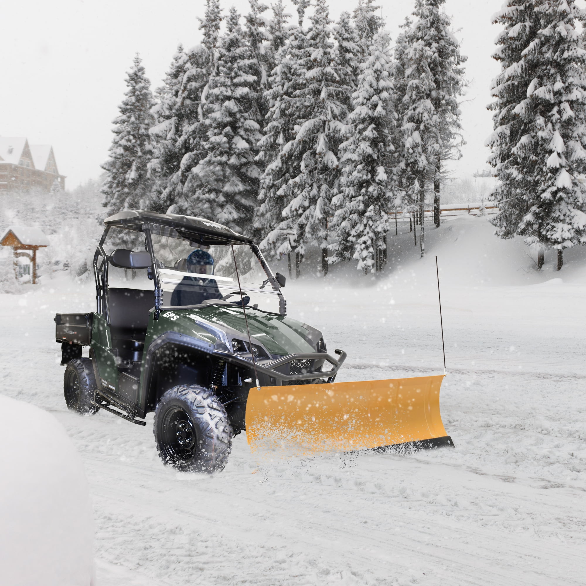 Massimo 60′�?Universal Snowplow Blade Attachment for UTV/ATV �?Durable, Adjustable, Polaris-Compatible