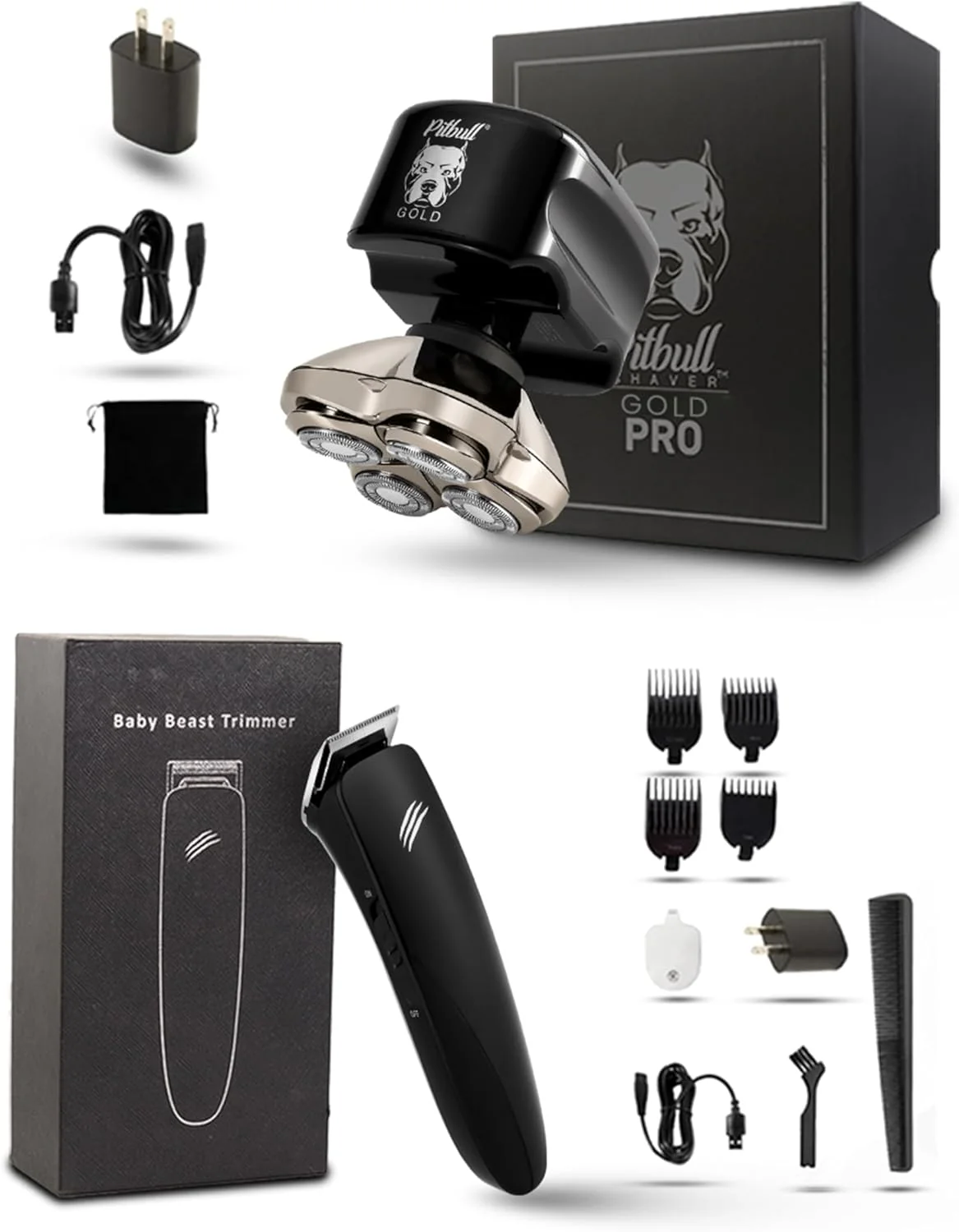 2025 Pitbull Gold PRO – Afeitadora eléctrica para cabeza y rostro