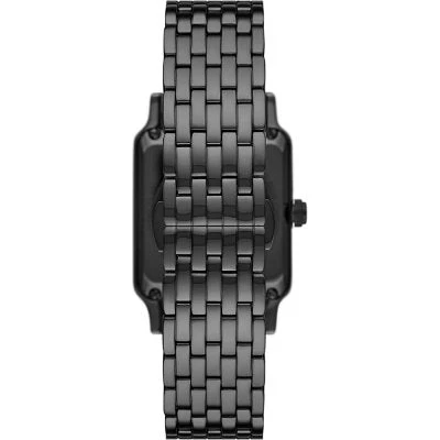 Emporio Armani Meccanico Black Dial Black Steel Strap Watch For Men - AR60058