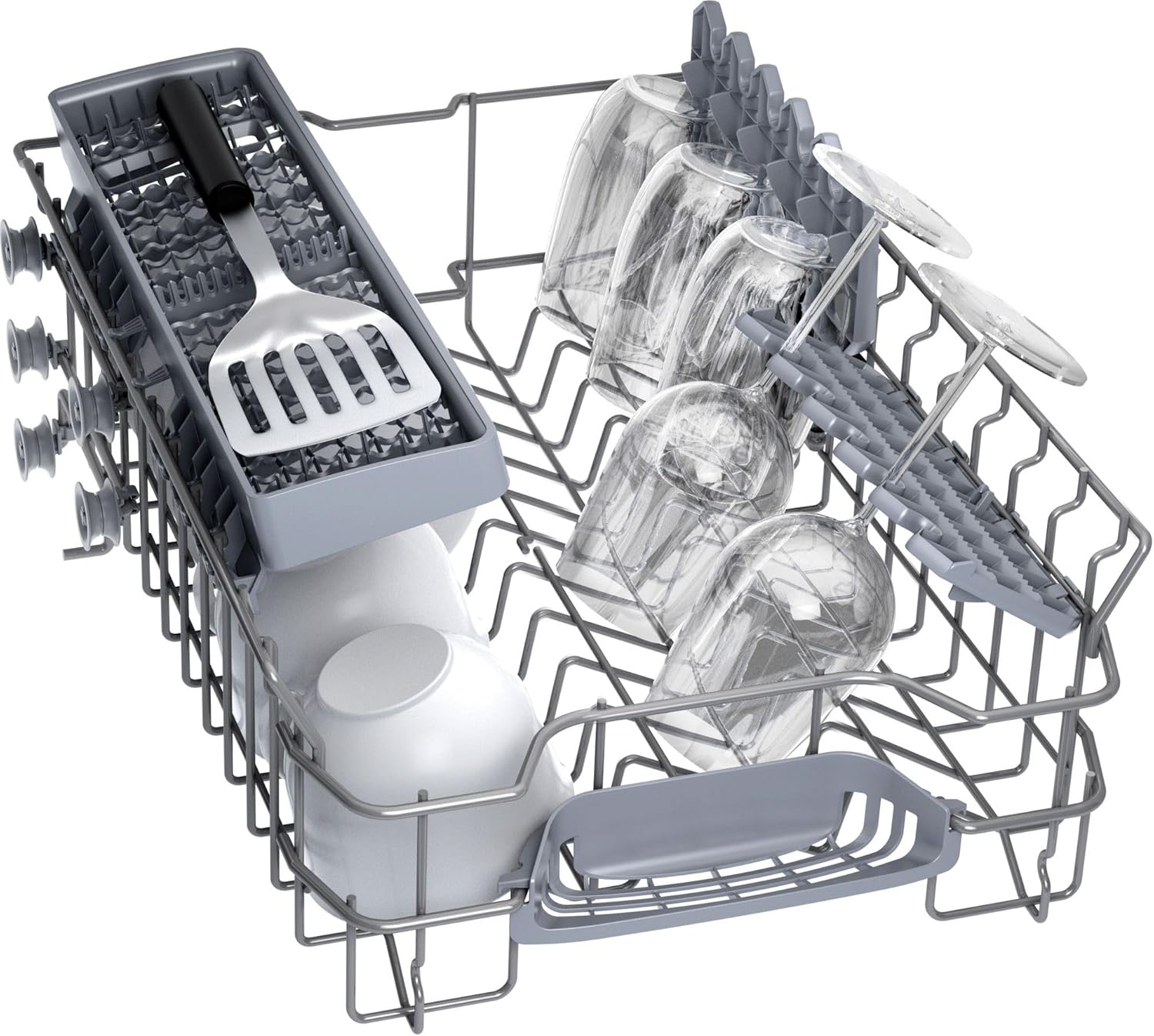 Dishwasher 45 cm BOSCH SPS2HKW58E E-Class 9 place settings White WiFi