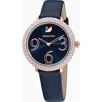 Swarovski Crystal Frost Quartz Blue Sunray Dial Women's Watch 5484061