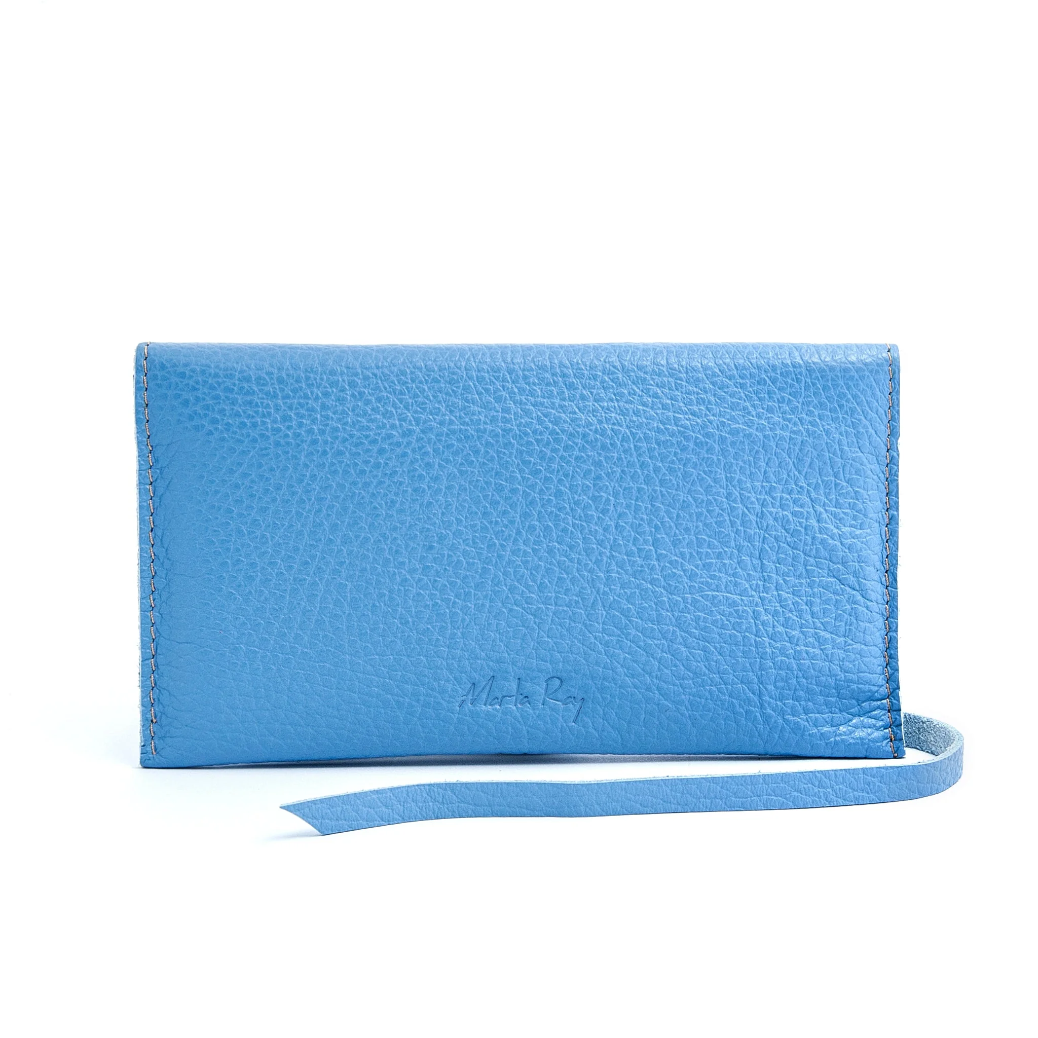 Fred bag organizer martellato celeste