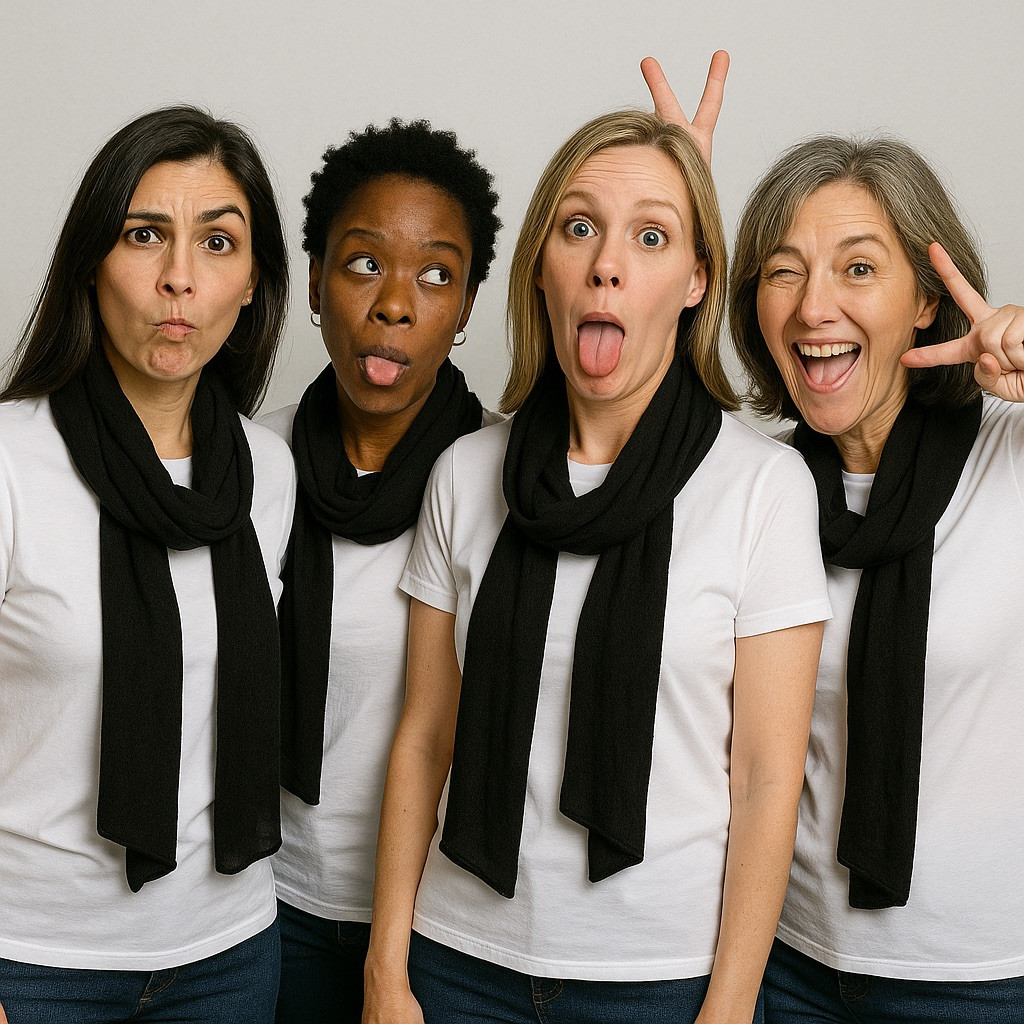Black Long Sheer Chiffon Scarf  21