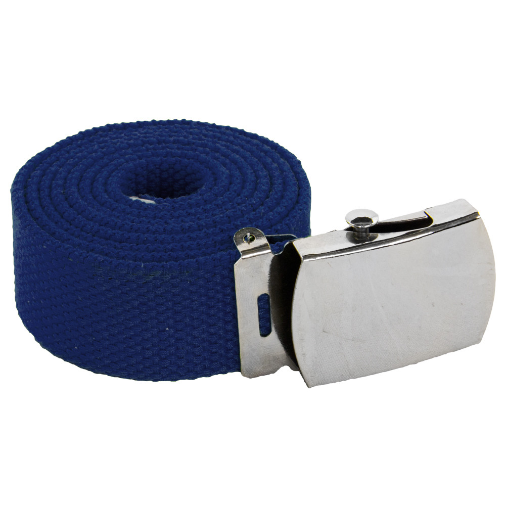 Navy Canvas Belt Navy Adjustable -  Adjusts to 44-46