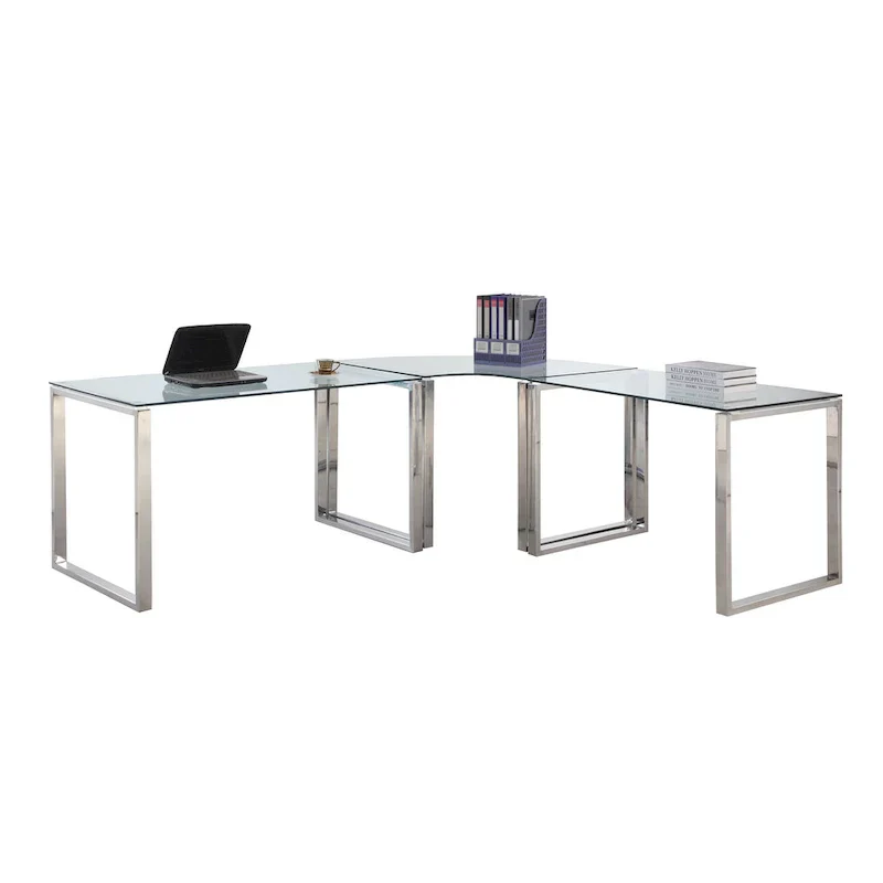 Modern L-Shaped Computer Desk Set (3-Piece)