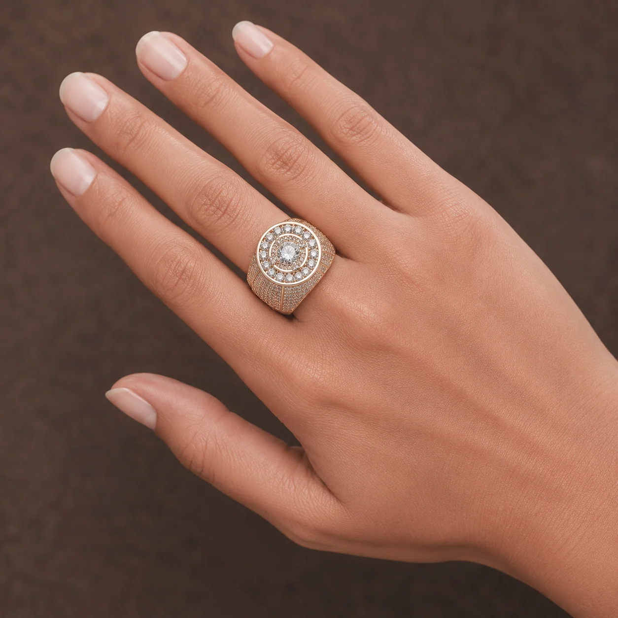 Big Daddy Crown Iced Out Diamond Ring