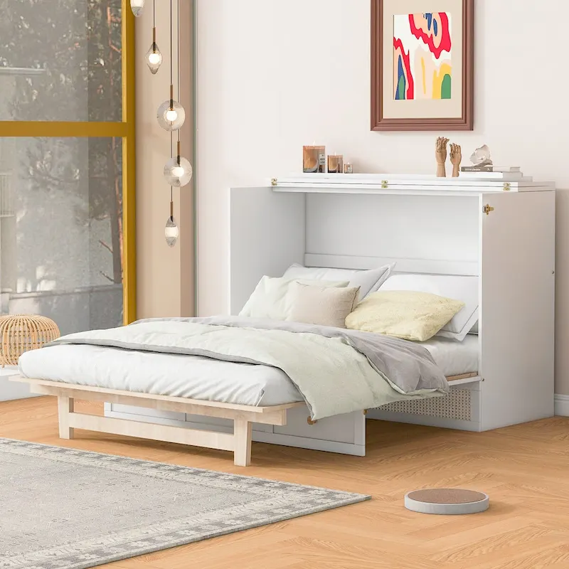 Spacious Murphy Bed with Ample Storage Drawers