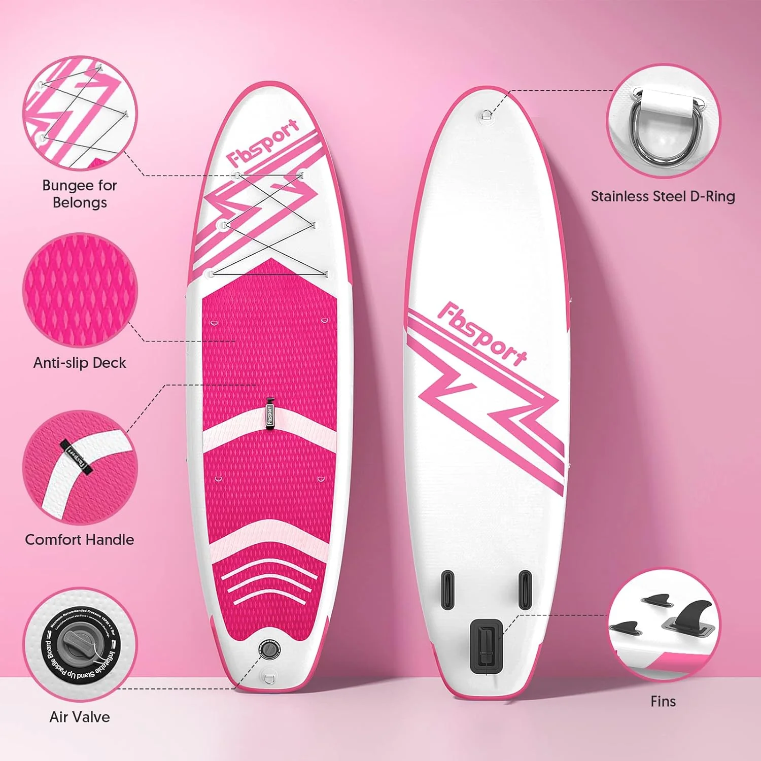 Premium-Stand-Up-Paddle-Board, Yoga-Board mit strapazierf?higem SUP-Zubeh?r und Tragetasche | Breiter Stand, Surf-Kontrolle, rutschfestes Deck, Leine, Paddel und Pumpe f��r Jugendliche und Erwachsene