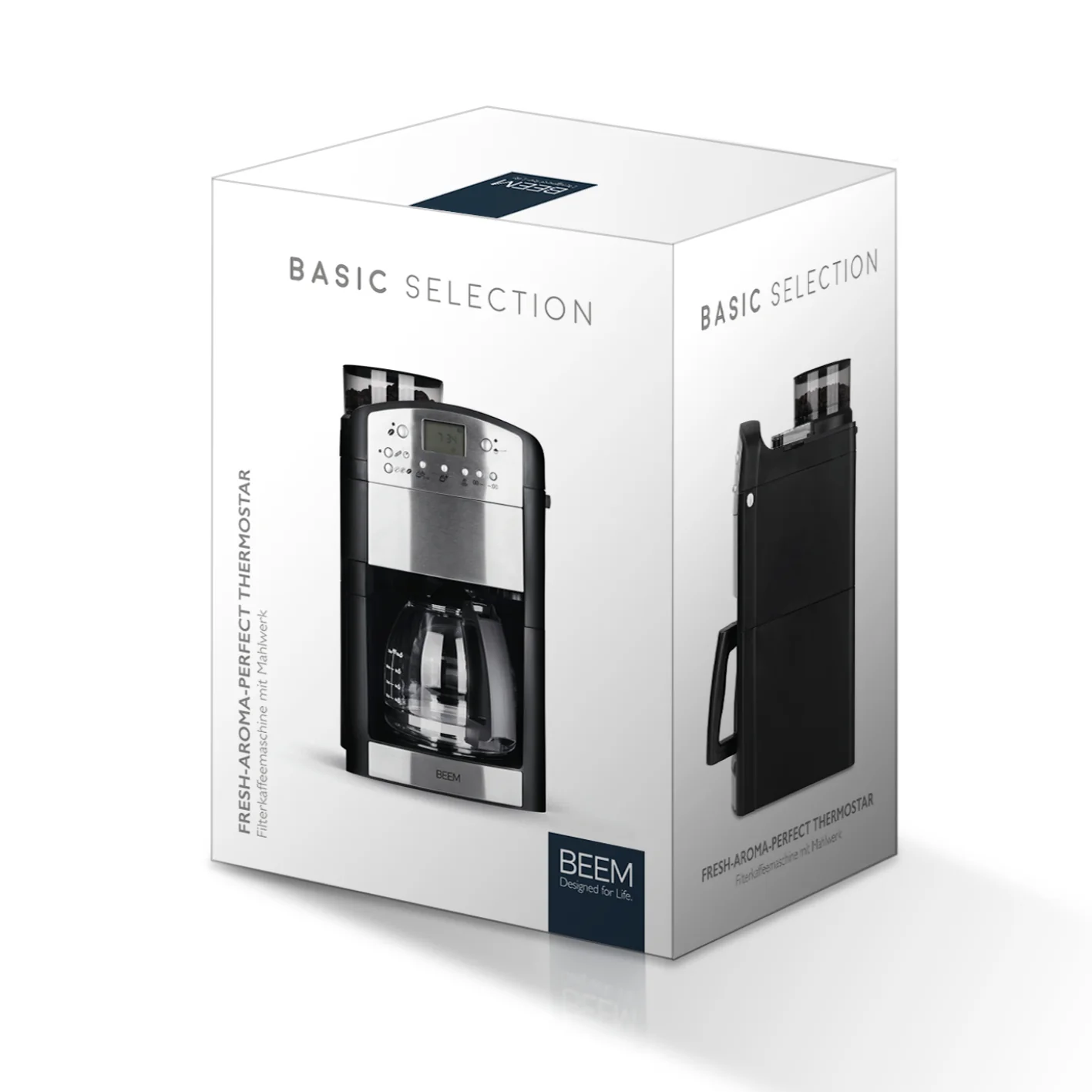 2025 FRESH-AROMA-PERFECT Cafetera de filtro con molinillo – jarra de vidrio